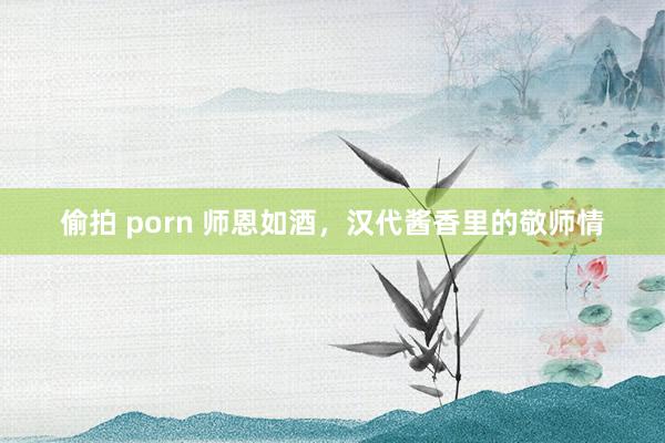 偷拍 porn 师恩如酒，汉代酱香里的敬师情