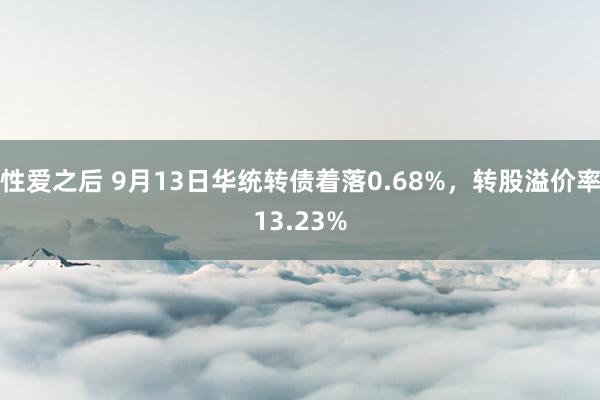 性爱之后 9月13日华统转债着落0.68%，转股溢价率13.23%