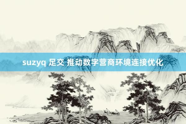 suzyq 足交 推动数字营商环境连接优化