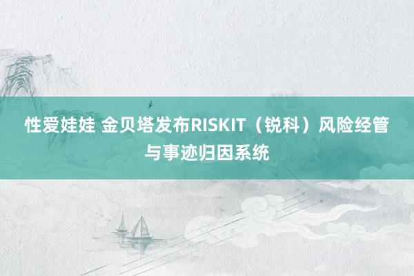 性爱娃娃 金贝塔发布RISKIT（锐科）风险经管与事迹归因系统