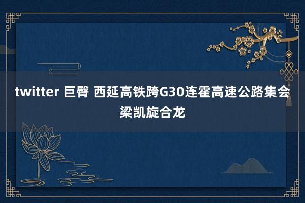 twitter 巨臀 西延高铁跨G30连霍高速公路集会梁凯旋合龙