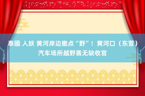 泰國 人妖 黄河岸边撒点“野”！黄河口（东营）汽车场所越野赛无缺收官