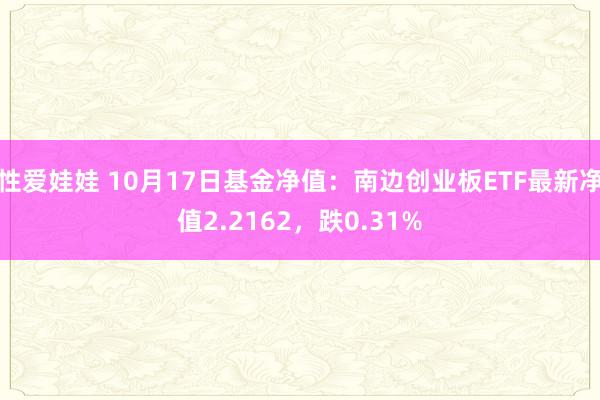 性爱娃娃 10月17日基金净值：南边创业板ETF最新净值2.2162，跌0.31%