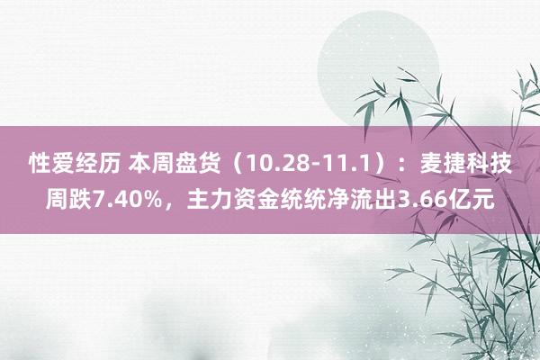 性爱经历 本周盘货（10.28-11.1）：麦捷科技周跌7.40%，主力资金统统净流出3.66亿元