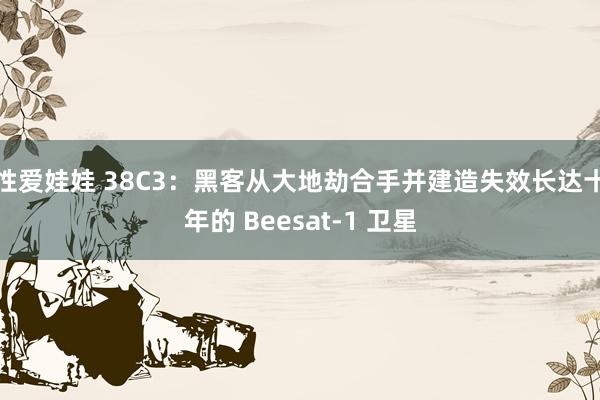 性爱娃娃 38C3：黑客从大地劫合手并建造失效长达十年的 Beesat-1 卫星